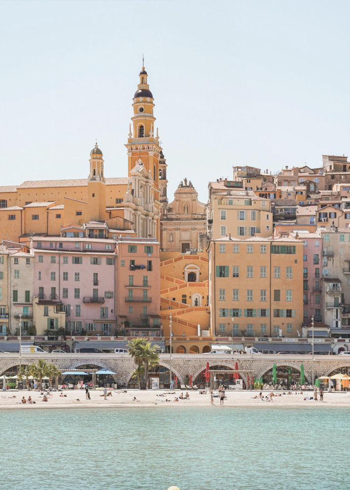 Skyline of Menton | Canvas