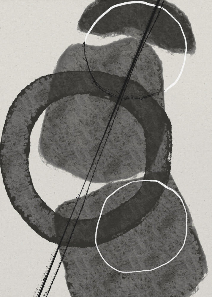 Monochrome Circles | Canvas