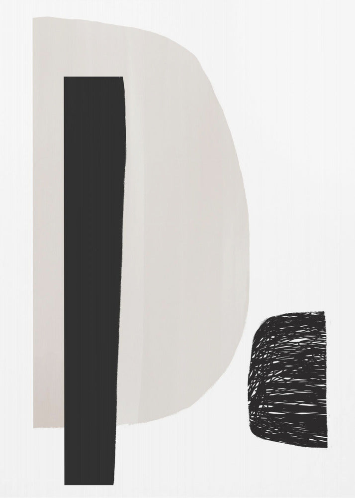 Black And White Geometric Shapes | Canvas