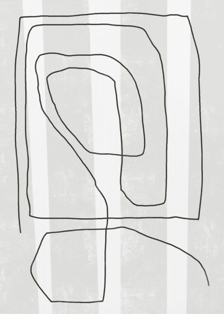 Irregular Black Lines | Poster