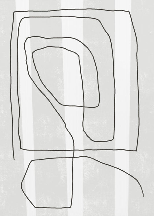 Irregular Black Lines | Poster