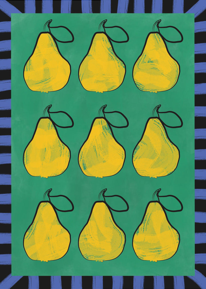 Pear Grid Harmony | Poster