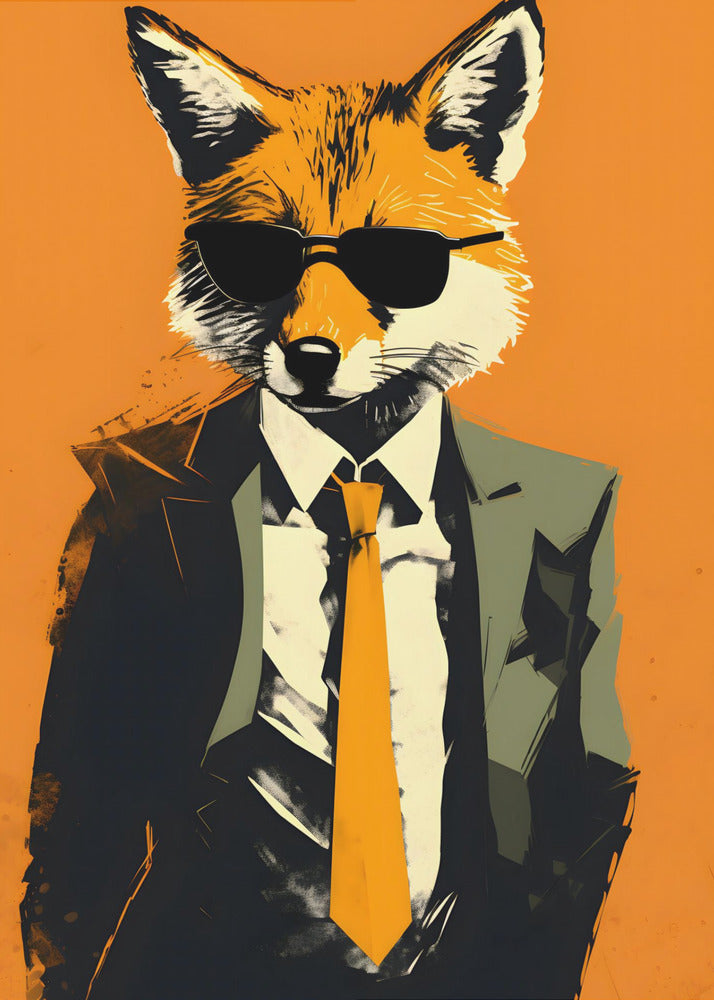 Fox In a Suit | Canvas