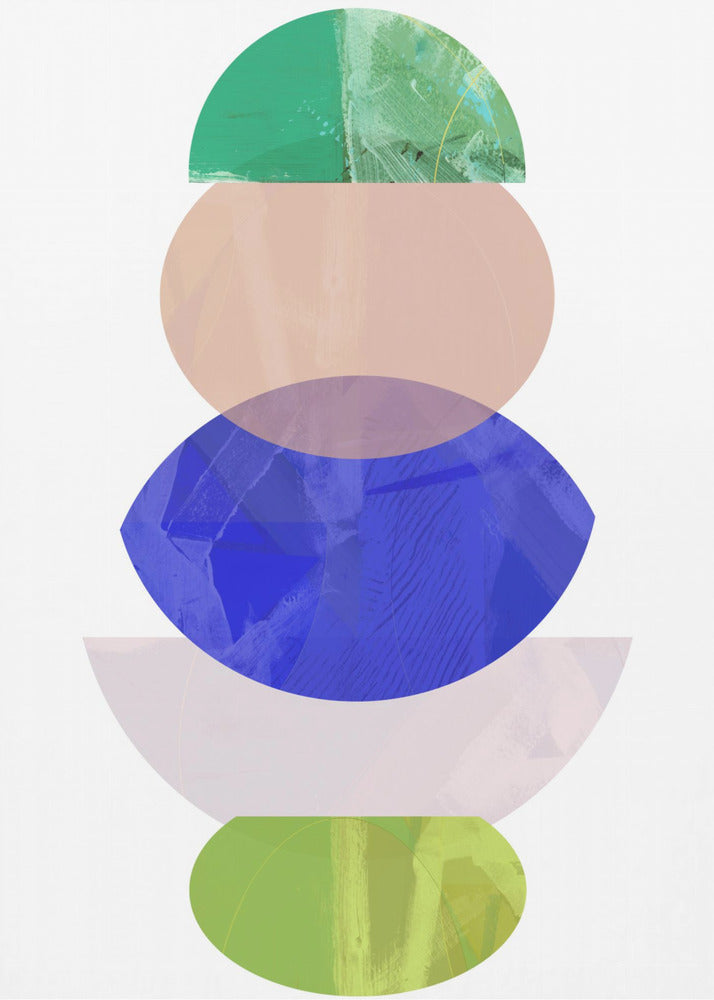 Coloured Shapes Stack 1 | Canvas