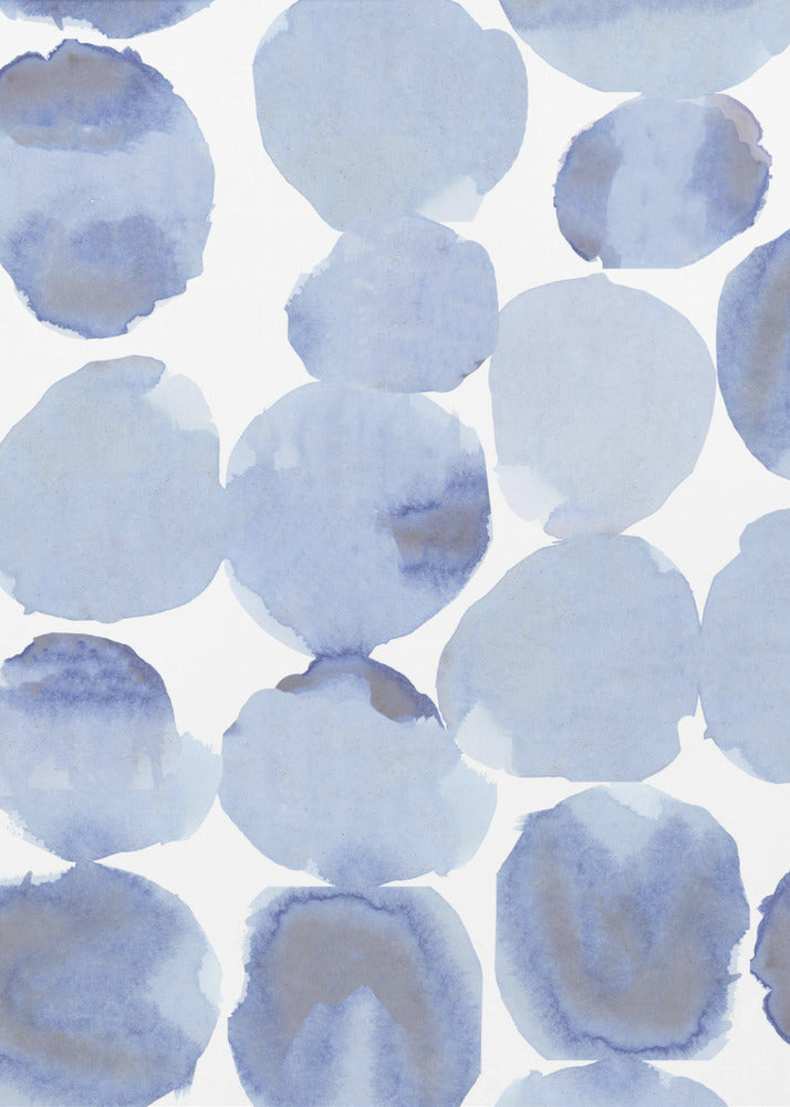 Blue Violet Gris Watercolour 1 | Canvas