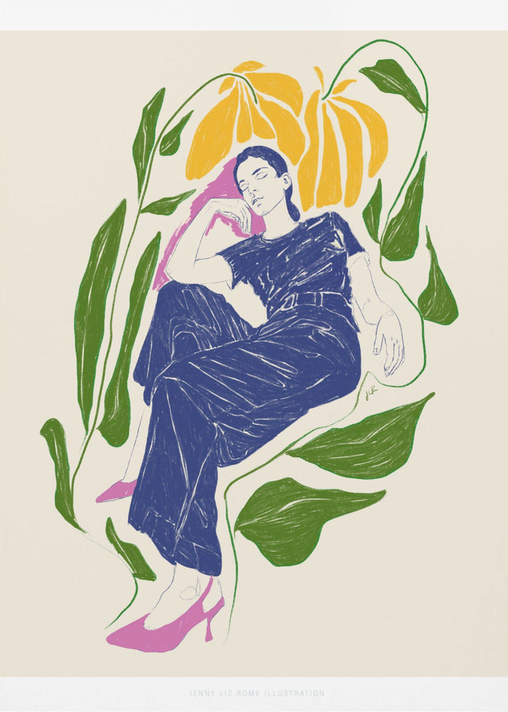 Jlr Quiet in the garden | Canvas