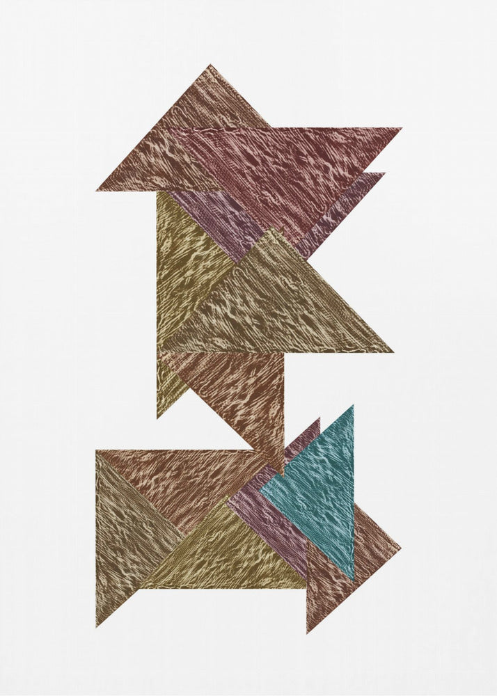 Mocha Textural Abstract 1 | Poster