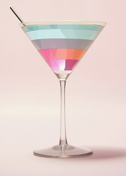 Striped Martini | Canvas