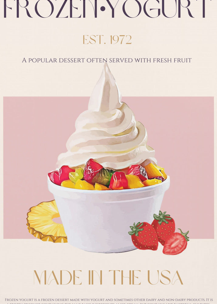 Swirl of Frozen Yogurt | Canvas