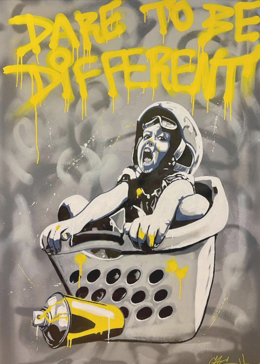Child In A Laundry Basket | Poster